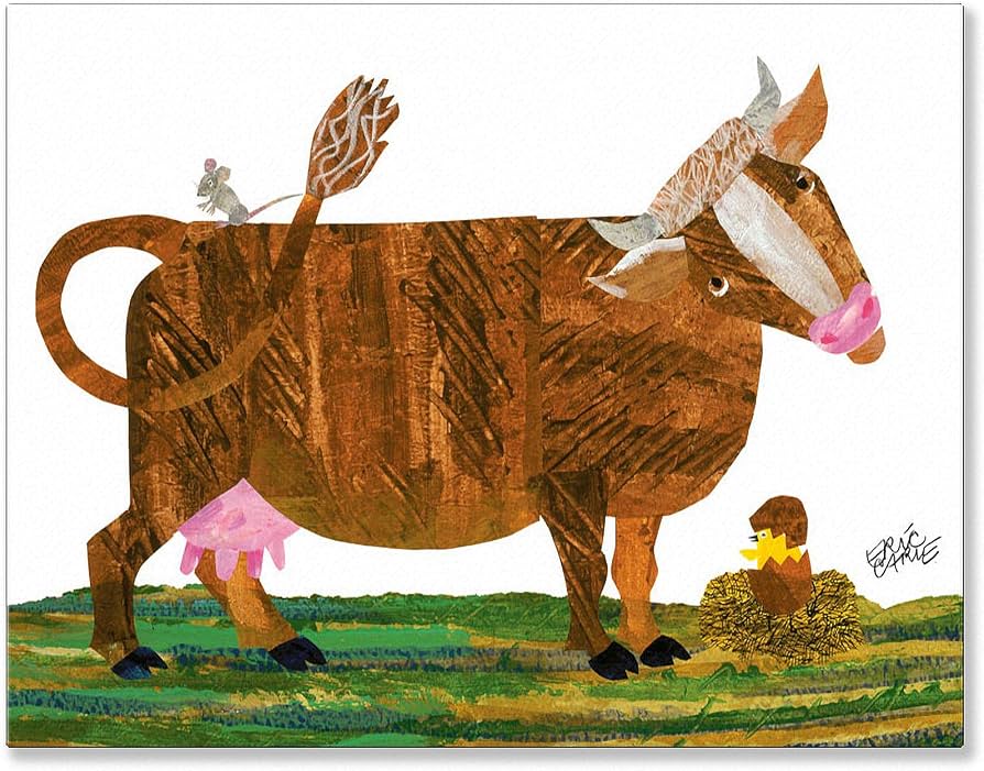Eric Carle's Cow Canvas Art