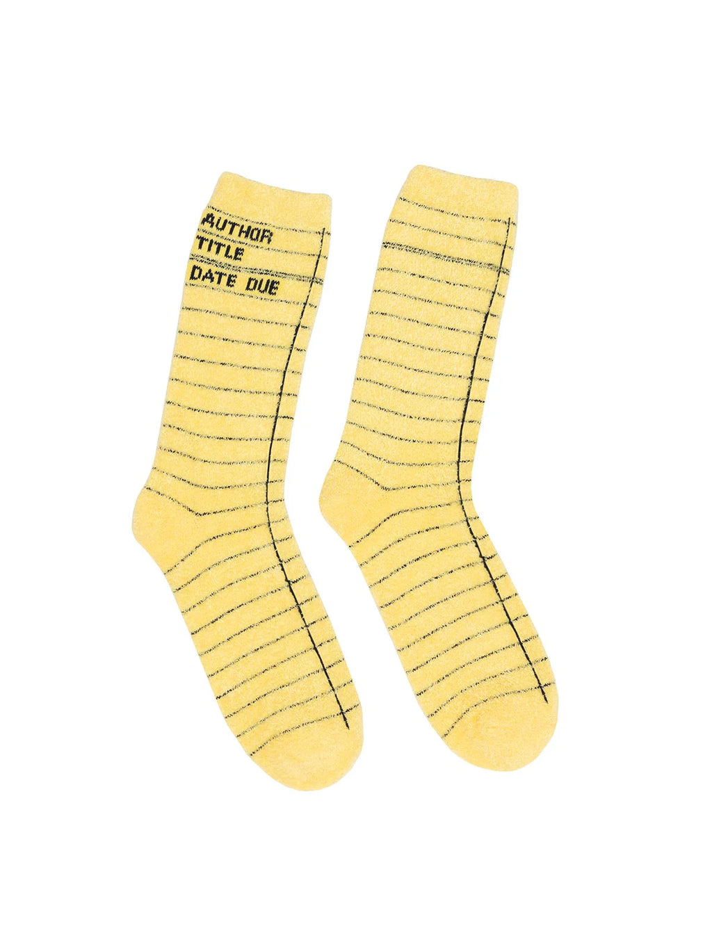 Library Card Cozy Socks