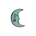Crescent Moon Enamel Pin