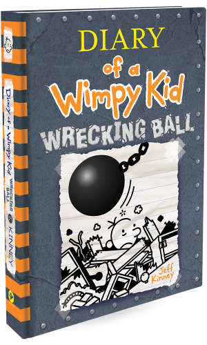 Diary Wimpy Kid #14 Wrecking Ball-Autographed