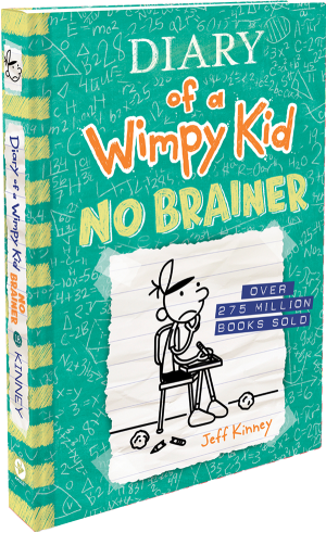 Diary Wimpy Kid #18 No Brainer-Autographed