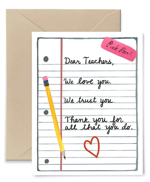 Card-Dear Teachers