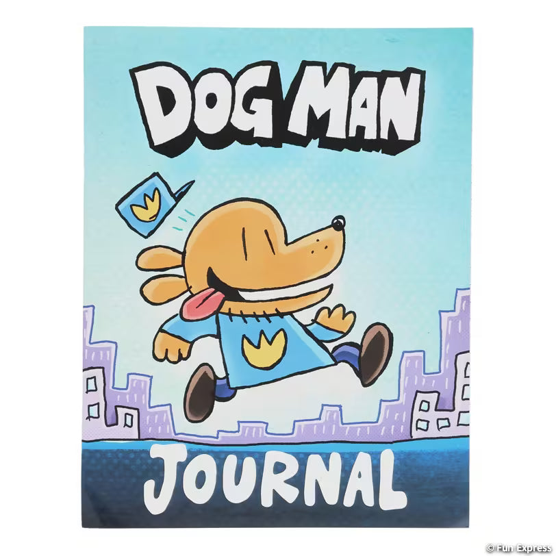 Dog Man Writing & Comic Page Journal