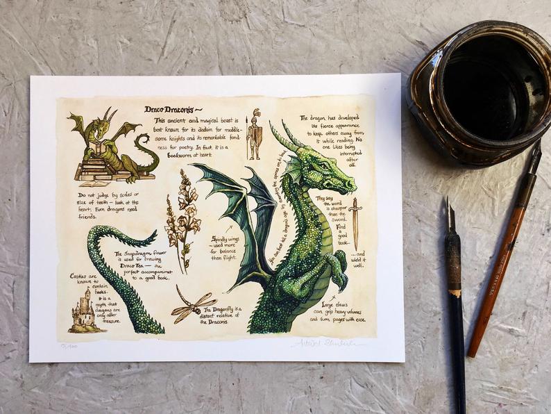 Astrid Sheckels Print - Draco Draconis