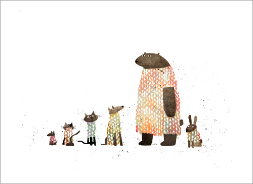 Jon Klassen Print - Animal Sweaters