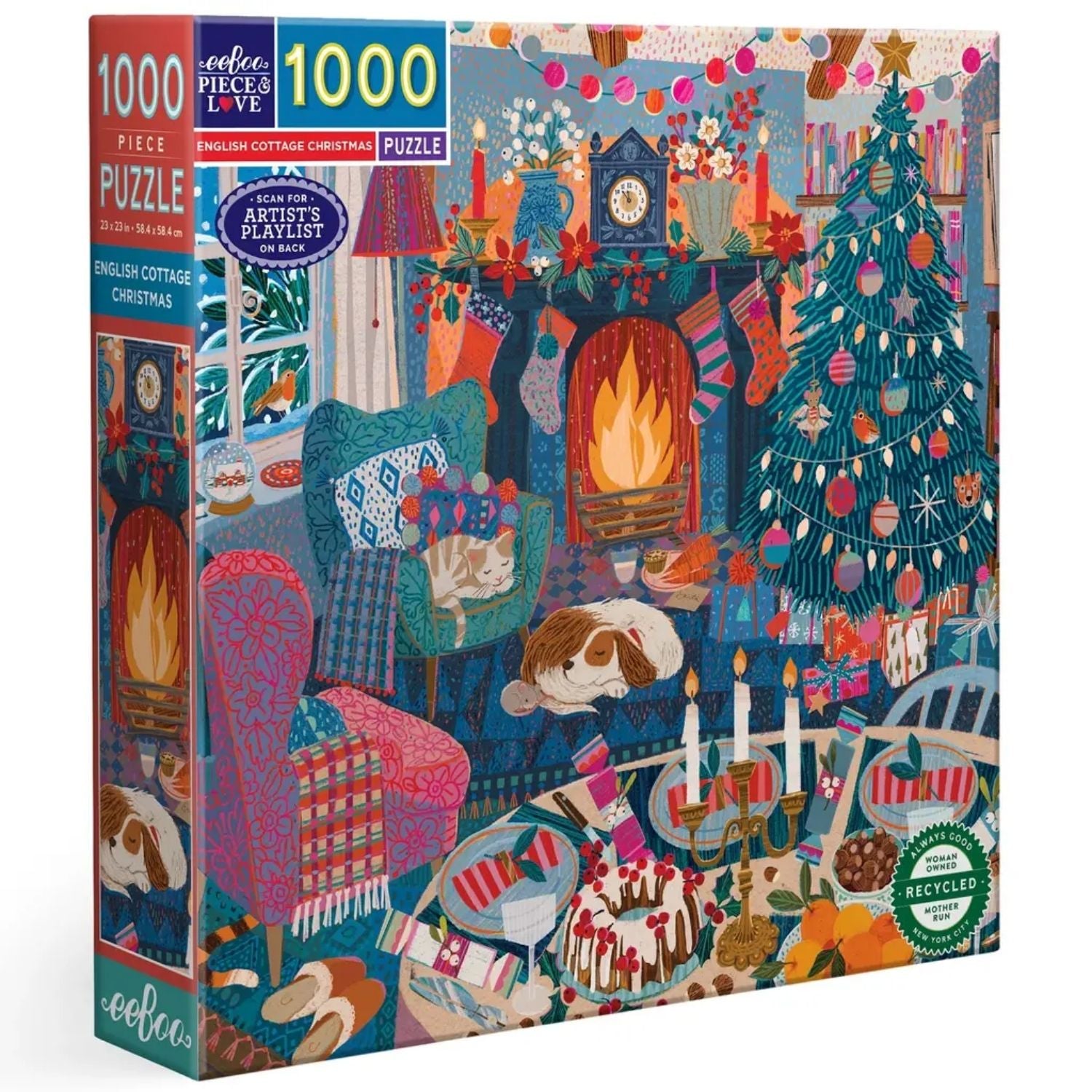 Puzzle-English Cottage Christmas