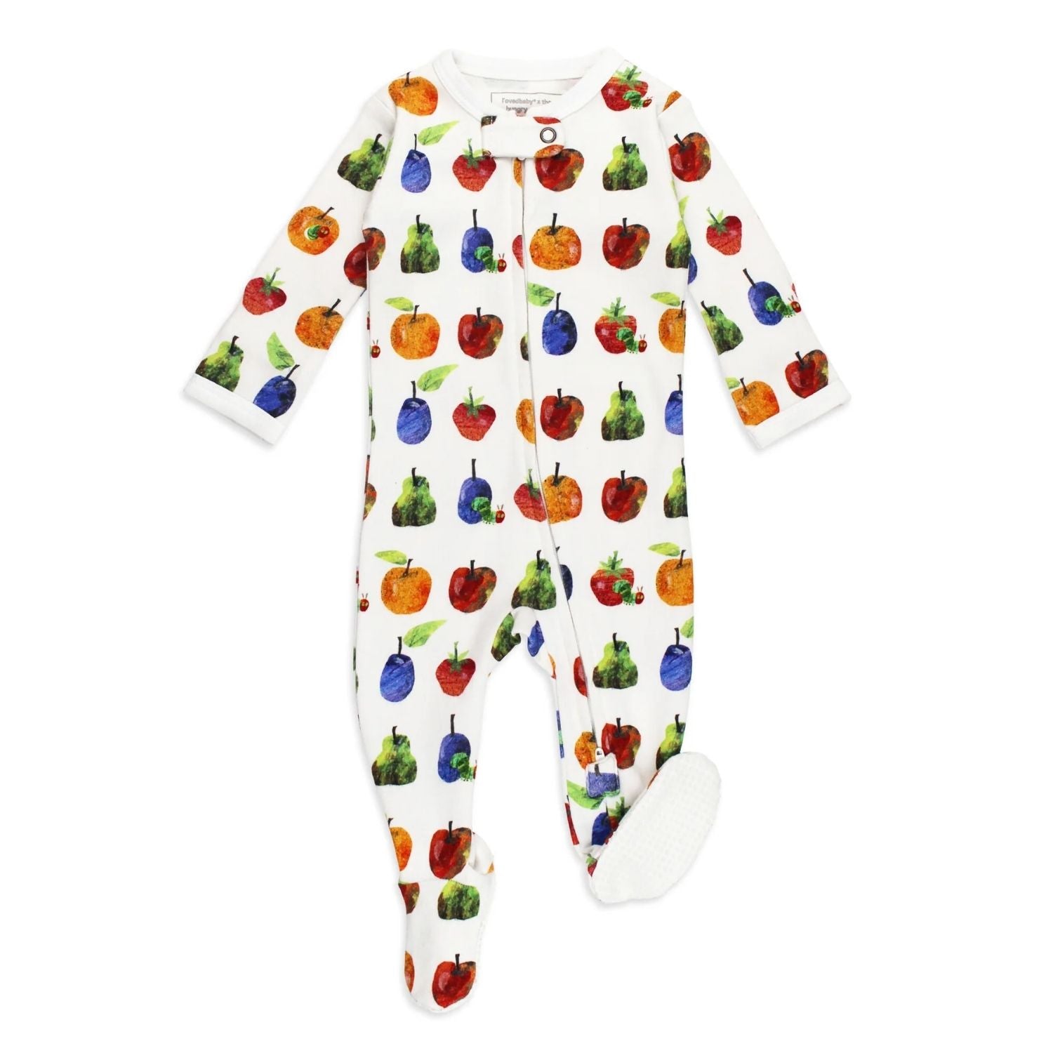 Caterpillar Fruit Zipper Footie
