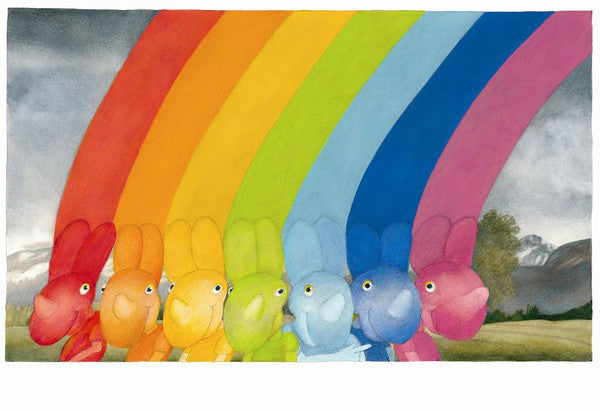Postcard-Delessert Rainbow