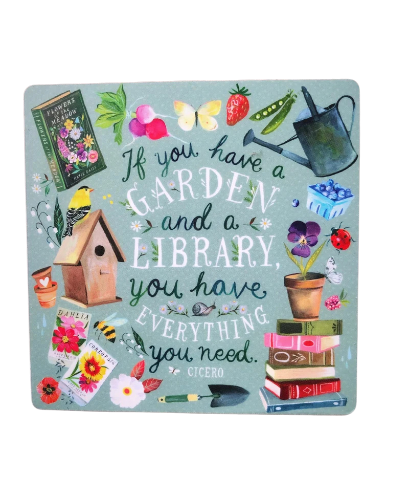 Garden and Library Sticker