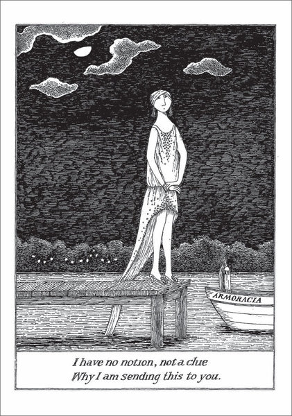 Edward Gorey Card - I Have No Notion