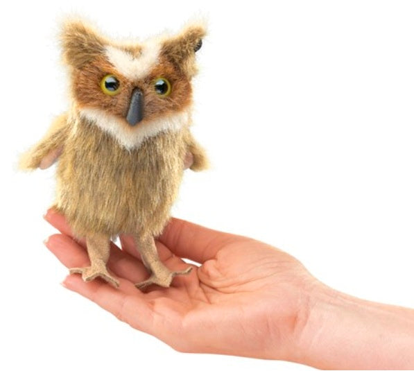 Great Horned Owl Finger Puppet