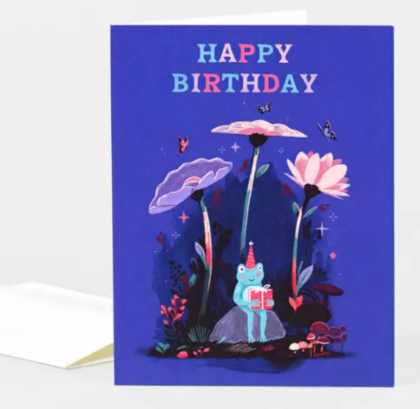 Happy Birthday Frog Card