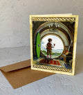 Card-Round Green Door