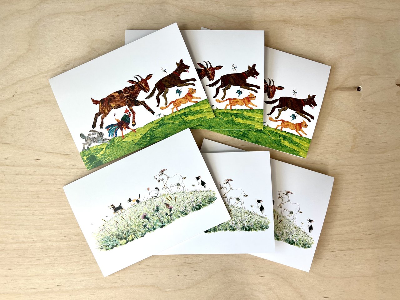 Card Set-Where Are You Going? (Set of 6, 2 designs)