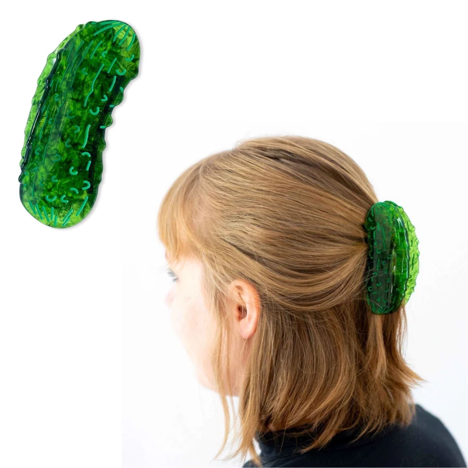 Pickle Hair Clip - LARGE