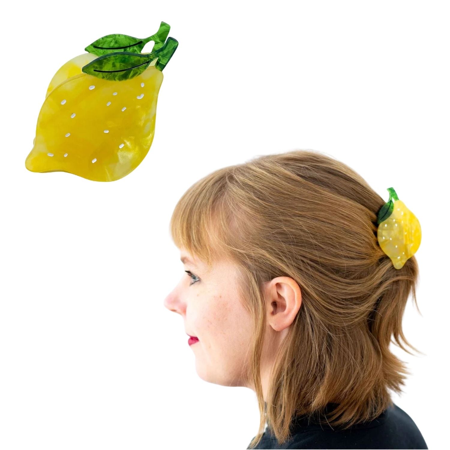 Lemon Hair Clip-MEDIUM