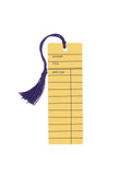 Library Card Tassel Bookmark
