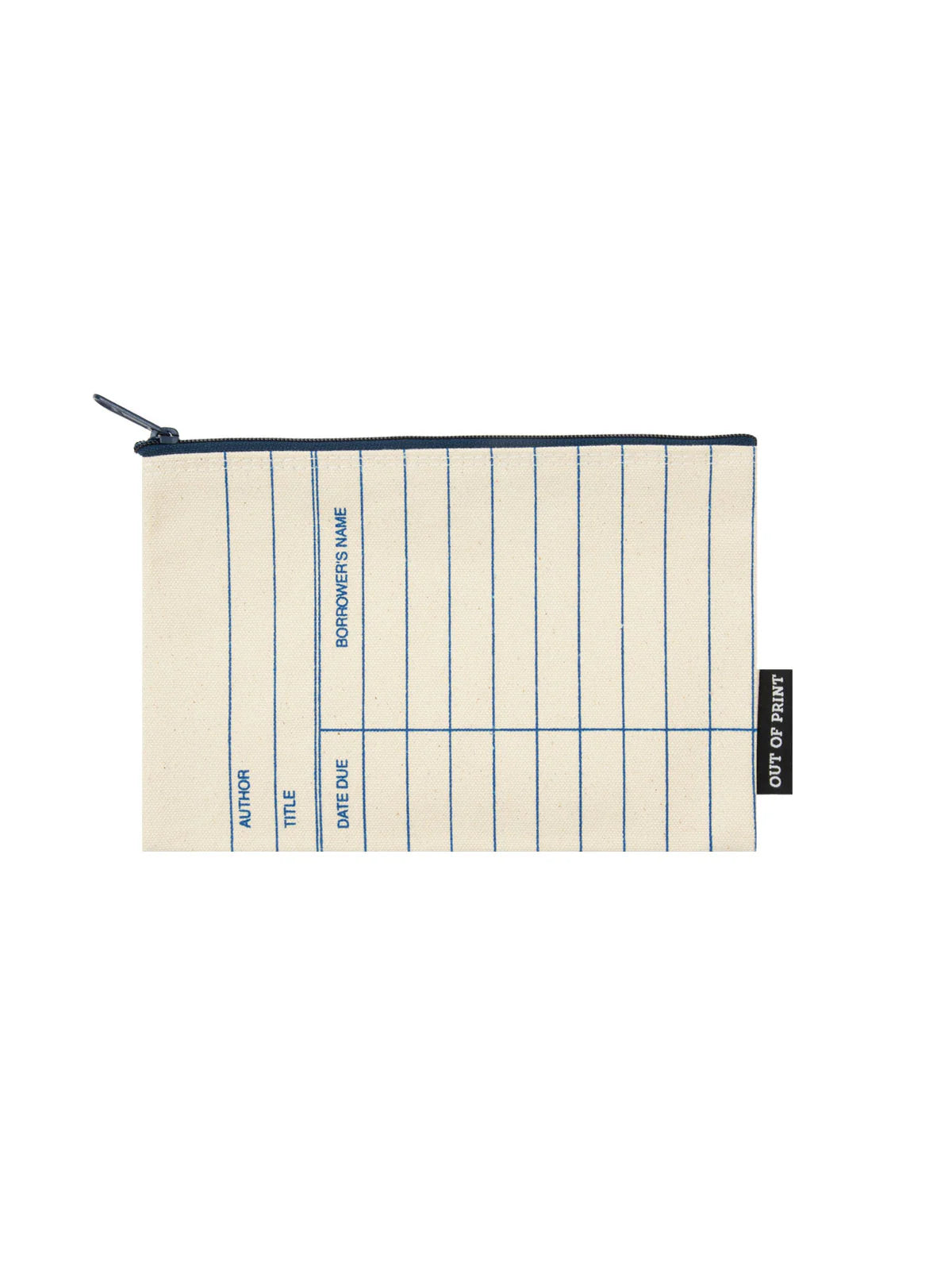 Library Card Zipper Pouch