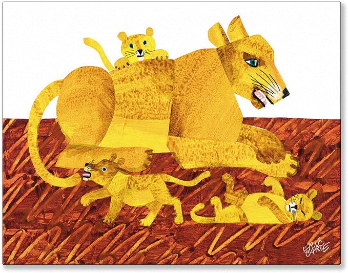 Eric Carle's Lion Mother Canvas Art