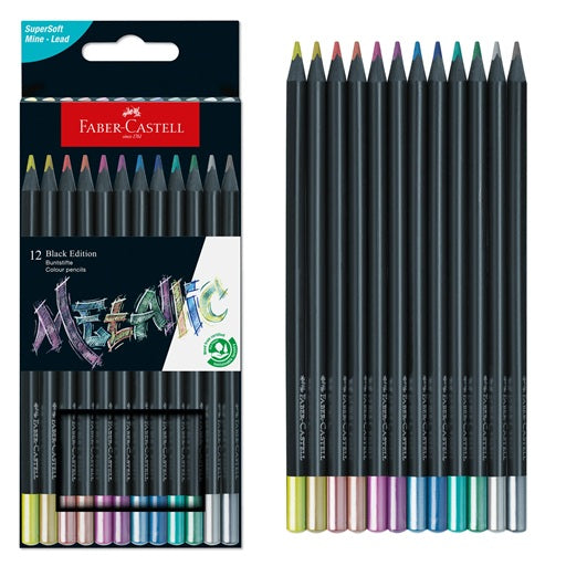 Metallic Black Colored Pencils