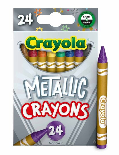 Crayons-Metallic 24 ct