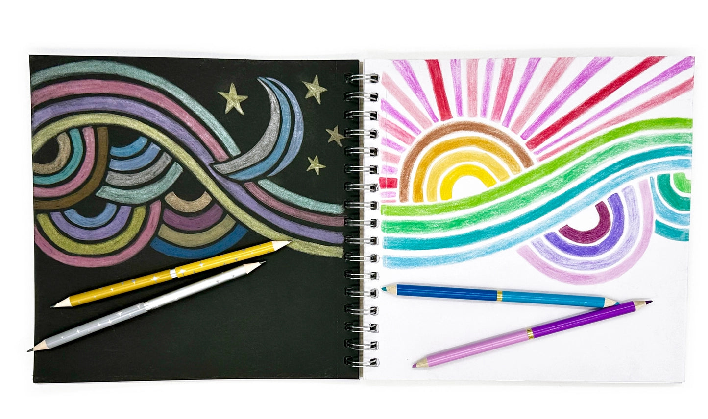 Double Metallic Dual Ended Colored Pencils