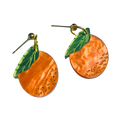 Mini Orange Earrings