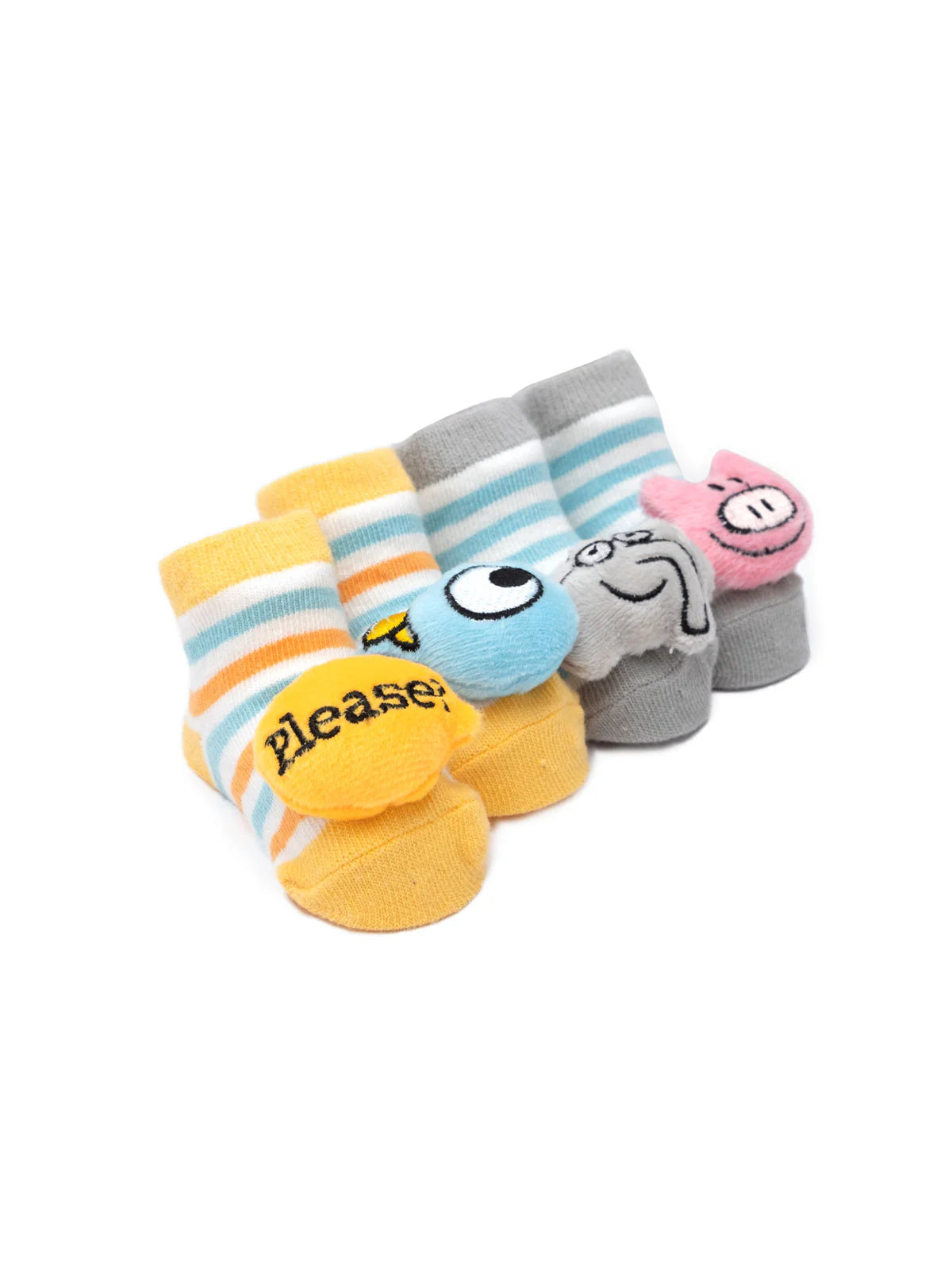 Mo Willems Baby Rattle Socks