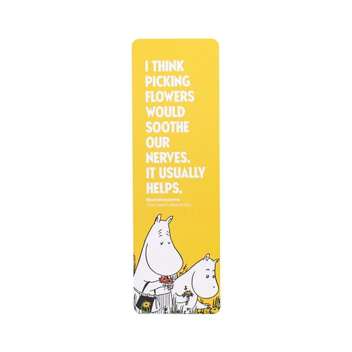 Bookmark-Moomin Yellow Flowers