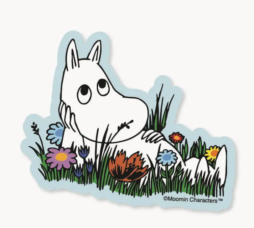 Sticker-Moomintroll Floral Field