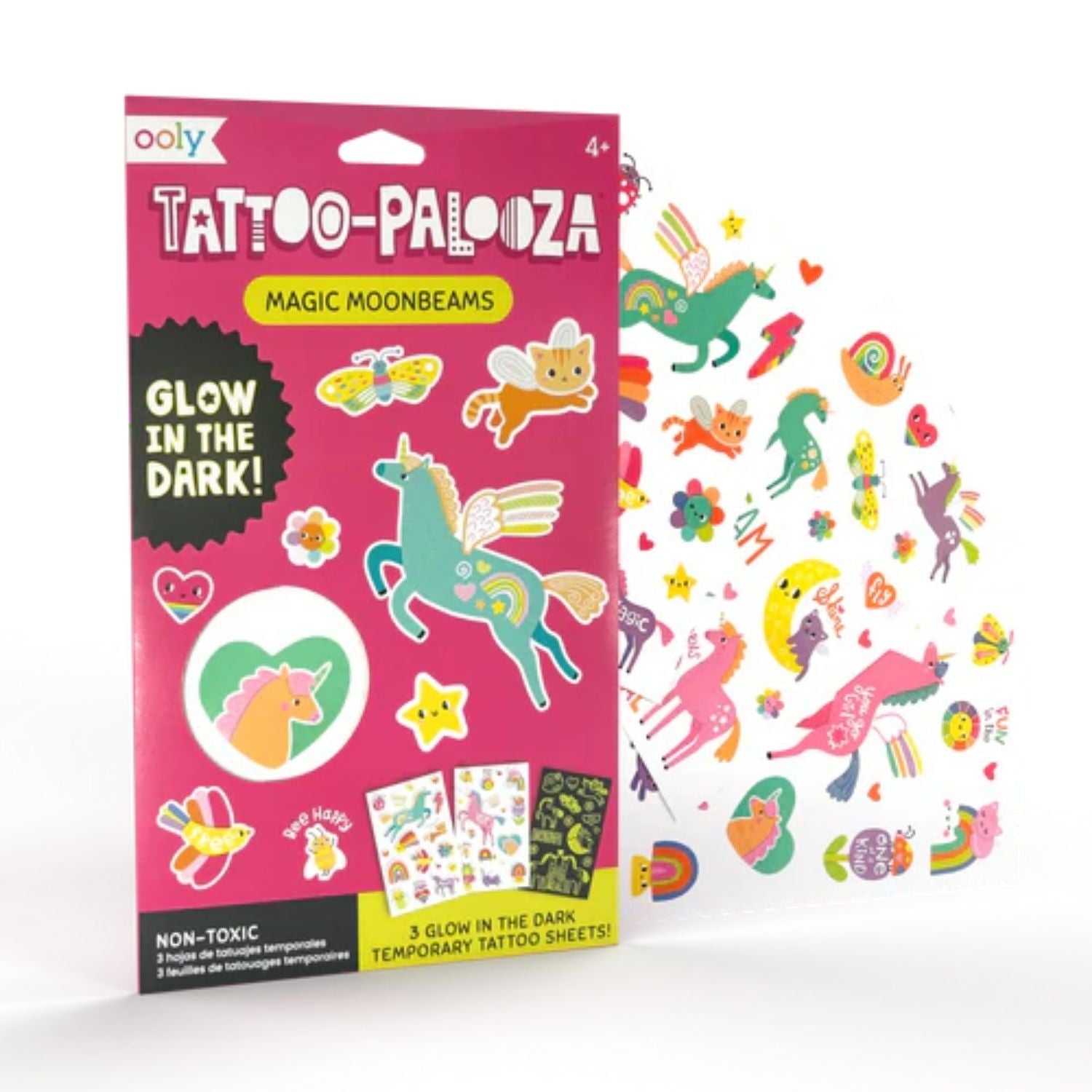 Magic Moonbeams Glow in the Dark Tattoos