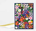 Navy Blooms Greeting Card