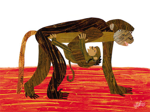 Eric Carle's Mother Monkey Canvas Art