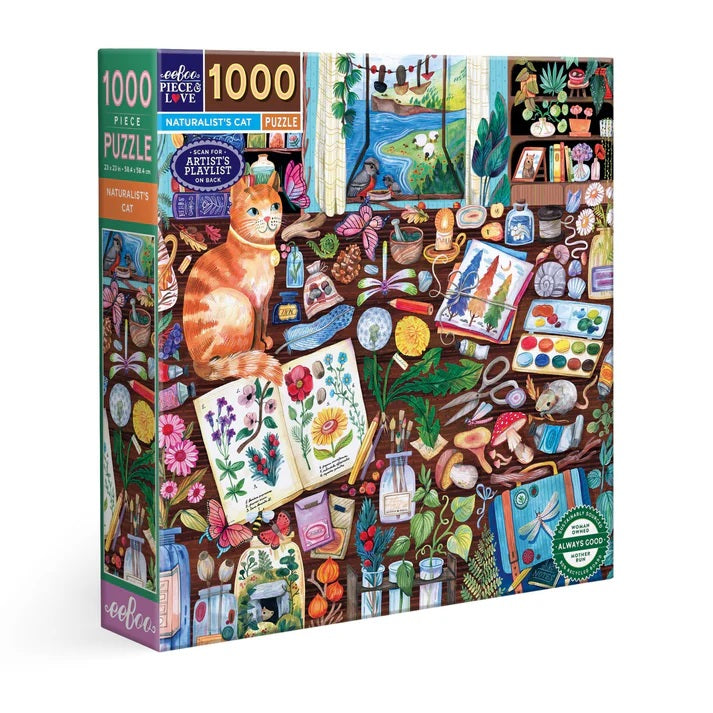 Naturalist Cat 1000 piece Puzzle