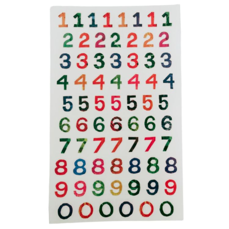 Eric Carle Numbers Sticker Sheet