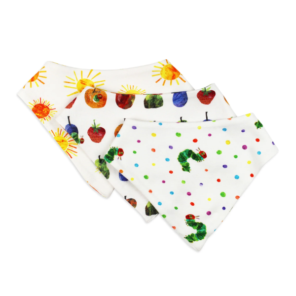 Very Hungry Caterpillar Bandana Bib (Set of 3)