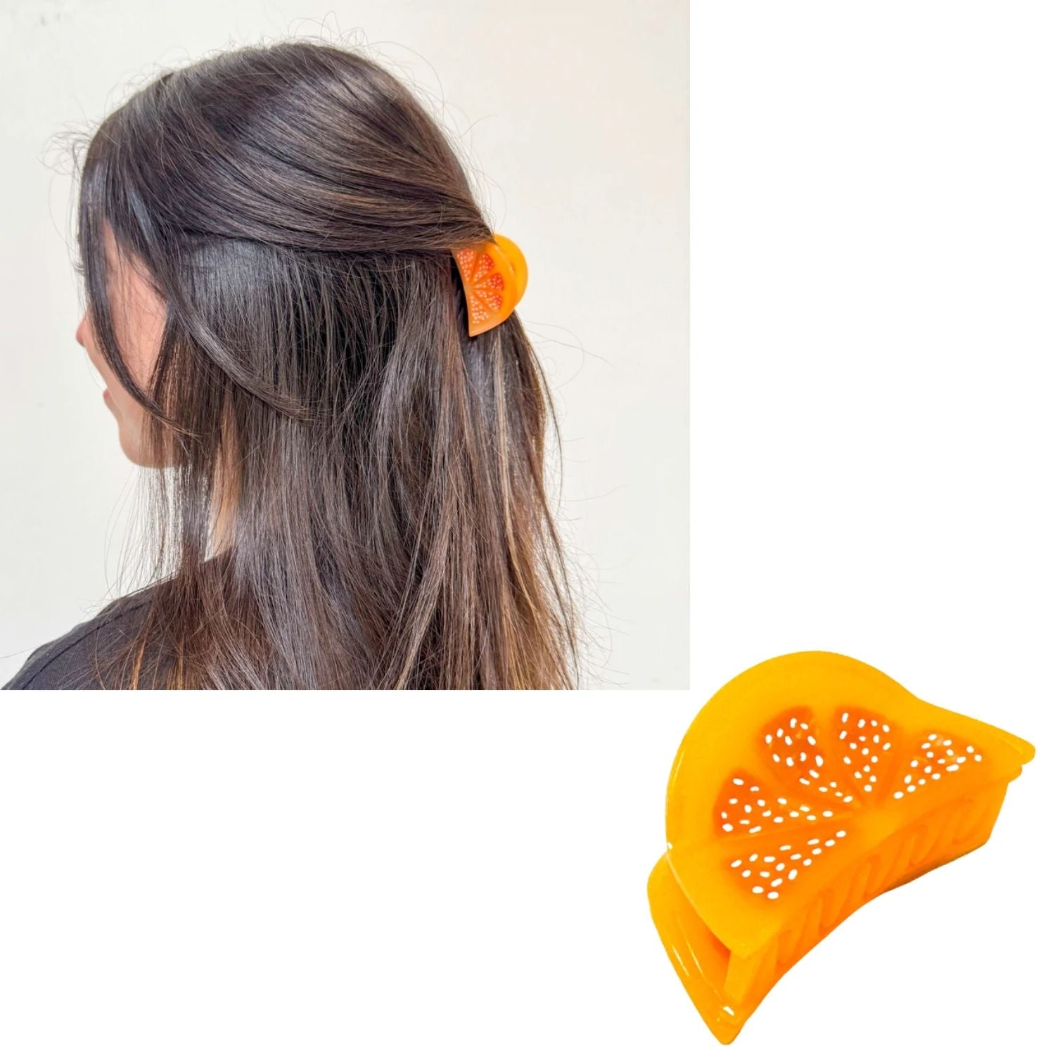 Orange Hair Clip - MINI