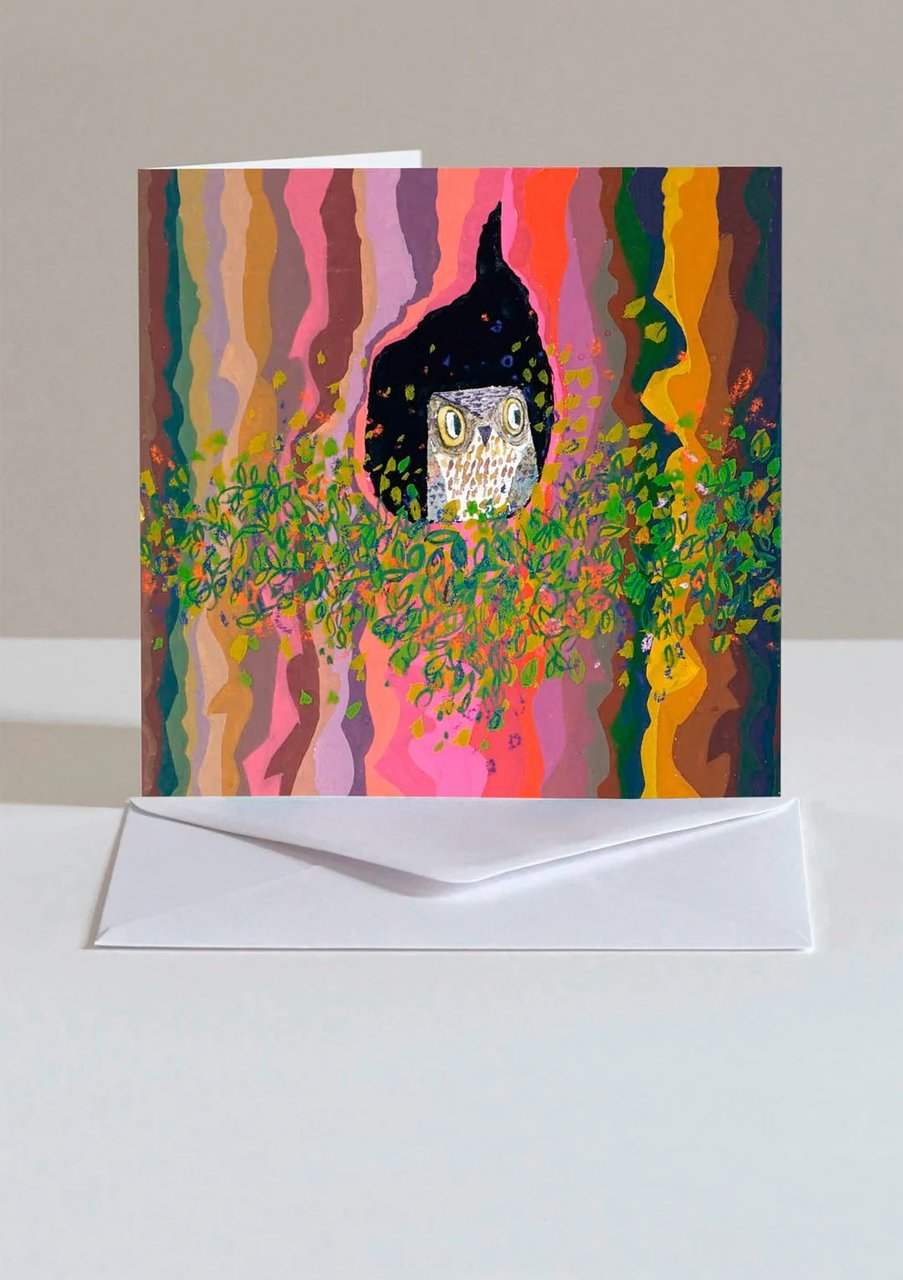 Card-Owl in Tree