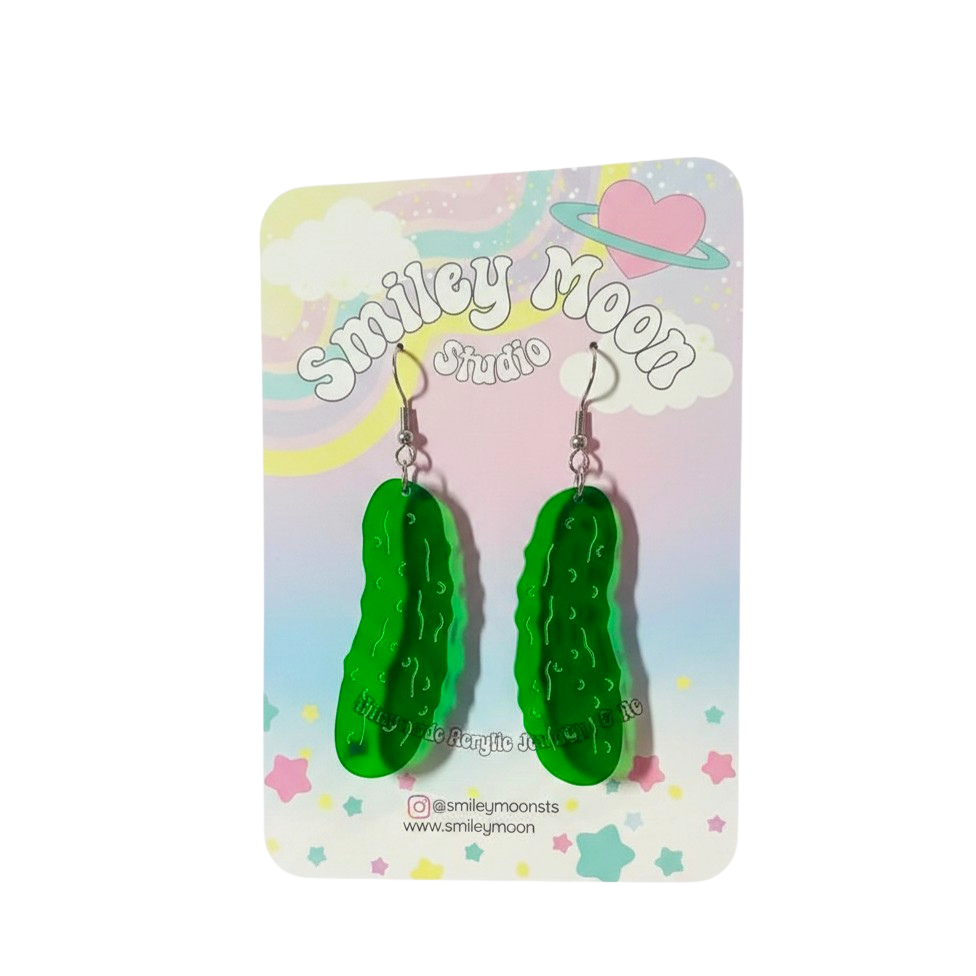 Pickle Earrings (Translucent)