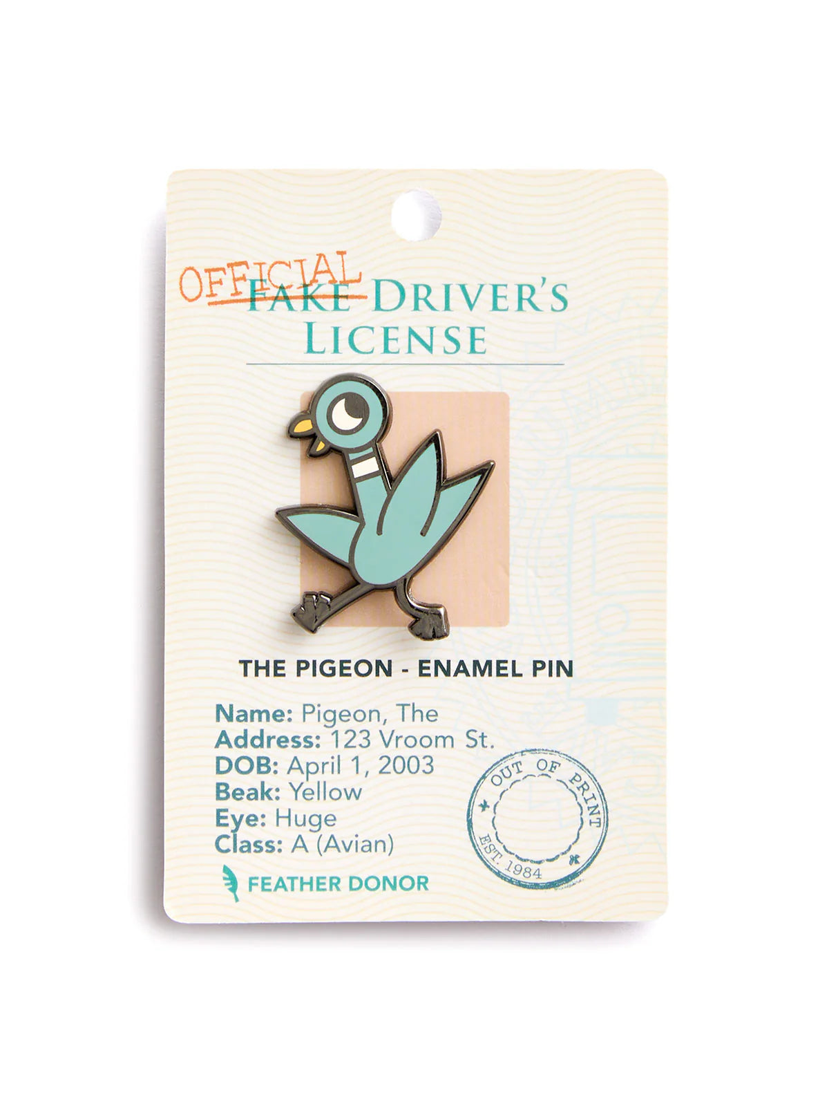 Pigeon Enamel Pin