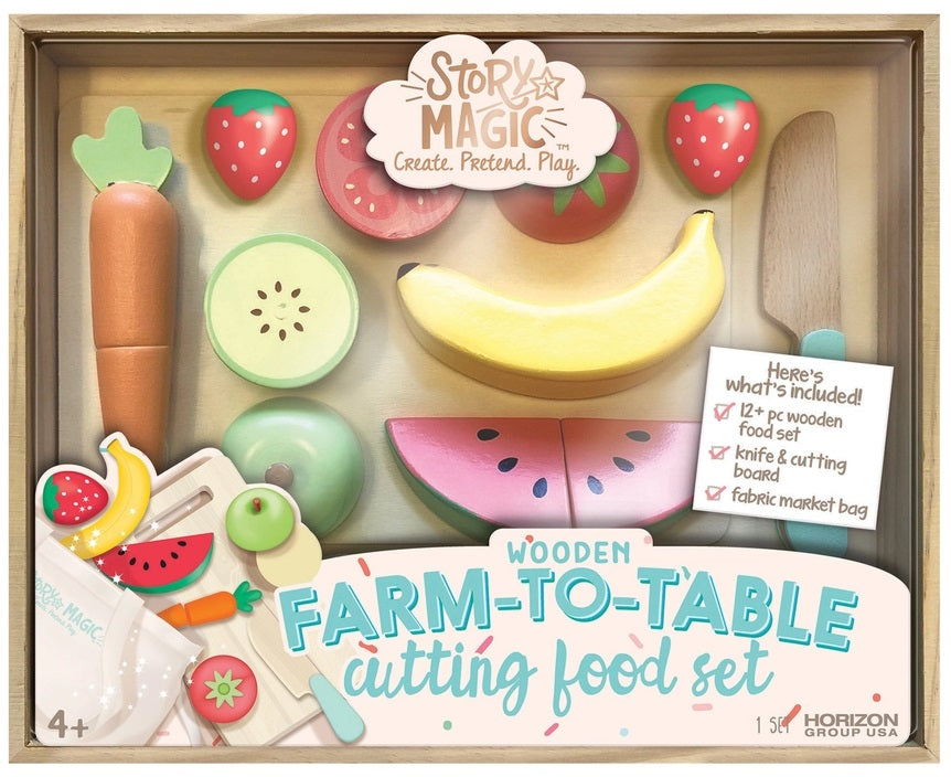 Wooden Food Pretend Play Set