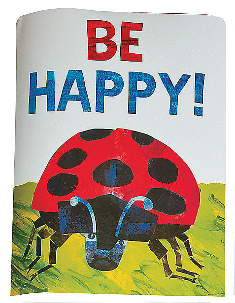 Poster-Eric Carle Ladybug Be Happy