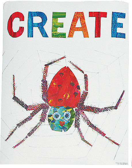 Poster-Eric Carle Spider Create