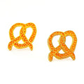 Pretzel Enamel Earrings