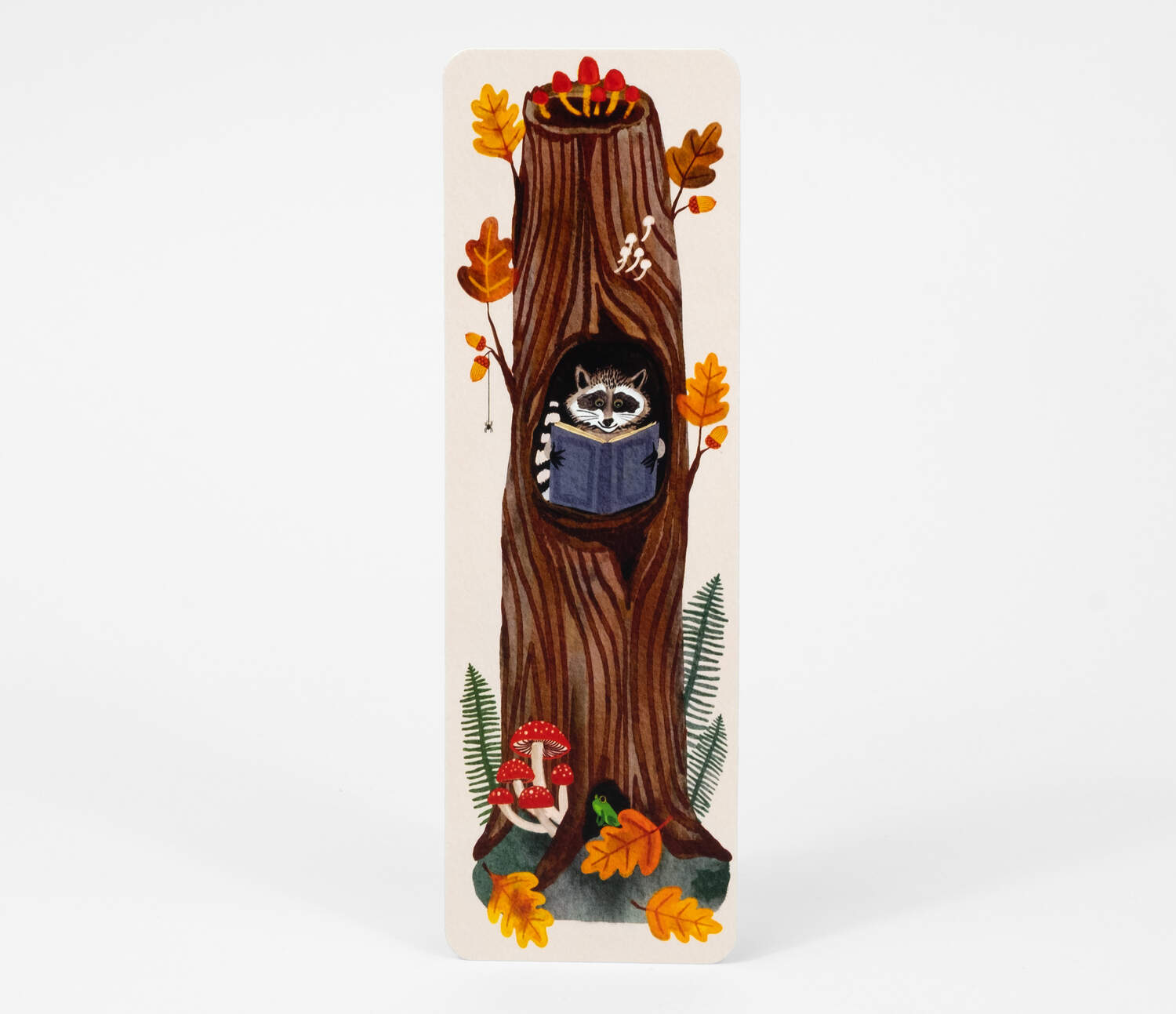 Bookmark-Raccoon Reading
