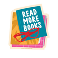 Sticker-Read More Books Glasses