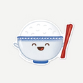Sticker-Bowl of Rice