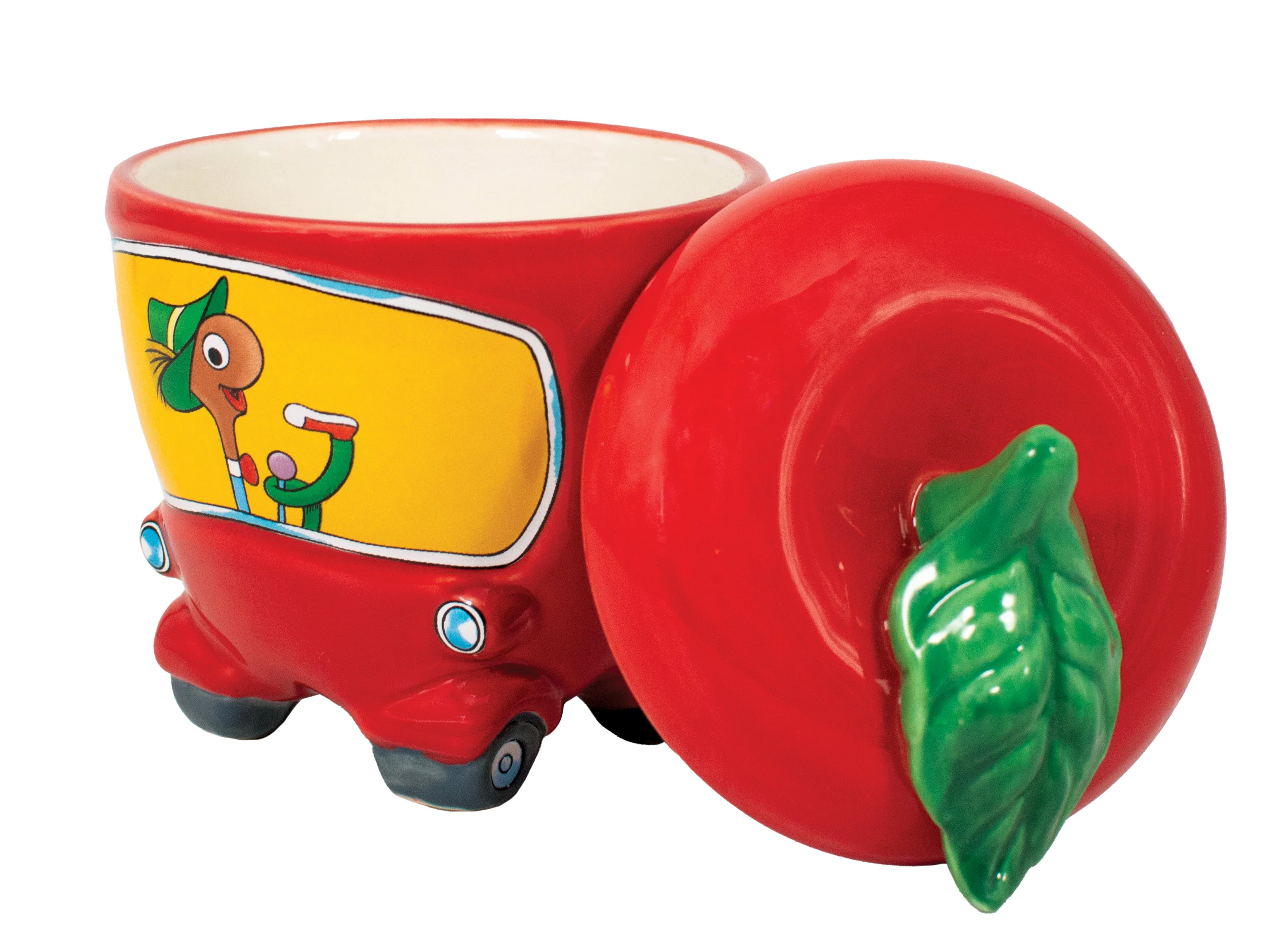 Lowly Worm Apple Car Mug