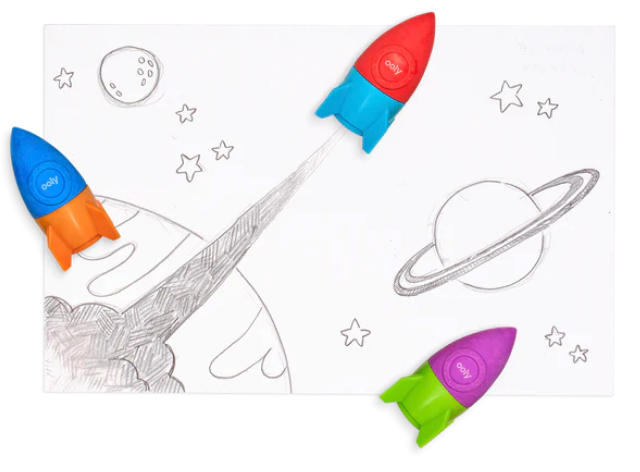 Blast Off Rocket Eraser Sharpener DISC