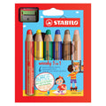 Stabilo Woody 3-in-1 Crayon (Set of 6)